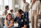 I came home early from my business trip expecting a surprise breakfast with my five-year-old daughter, but instead I found her crying on the couch with police officers standing in my living room. My mother and sister claimed she was d@ngerous over a toy, but one recording later revealed the truth behind the fear they had created…